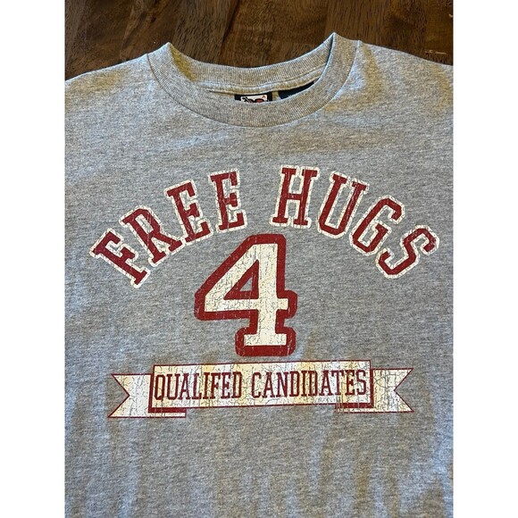 Free hugs hippy vegan T-shirt men's small‎ - Picture 2 of 4
